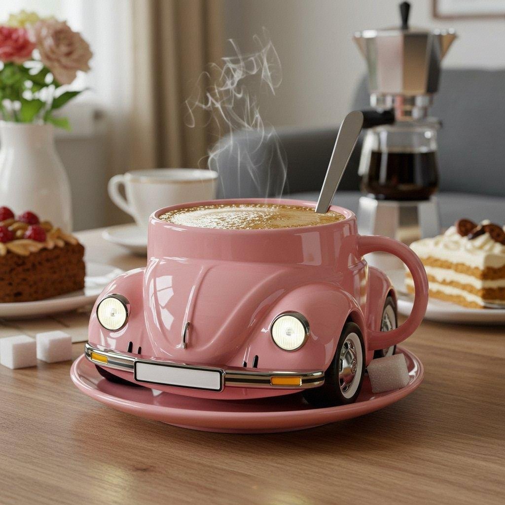 Beetle Shaped Coffee Mug