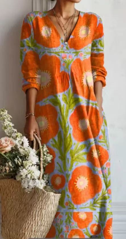 Women's Printed Everyday Comfort Dress