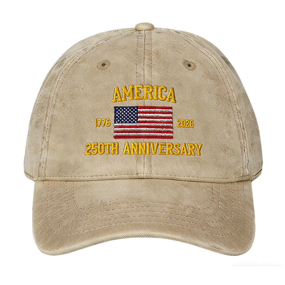 America 250th Anniversary Vintage Cotton Twill Cap