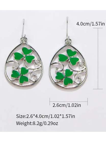 Women Fashionable And Versatile St. Patrick's Day Earrings