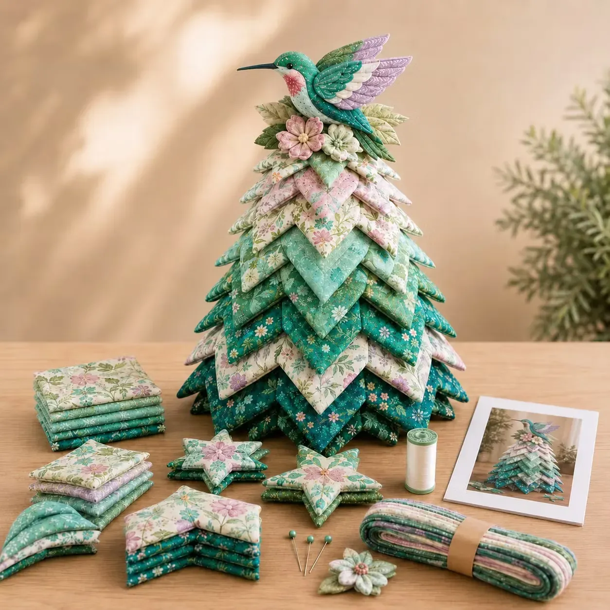 🔥49% Off Last Day -Quilted Christmas Tree DIY Kit