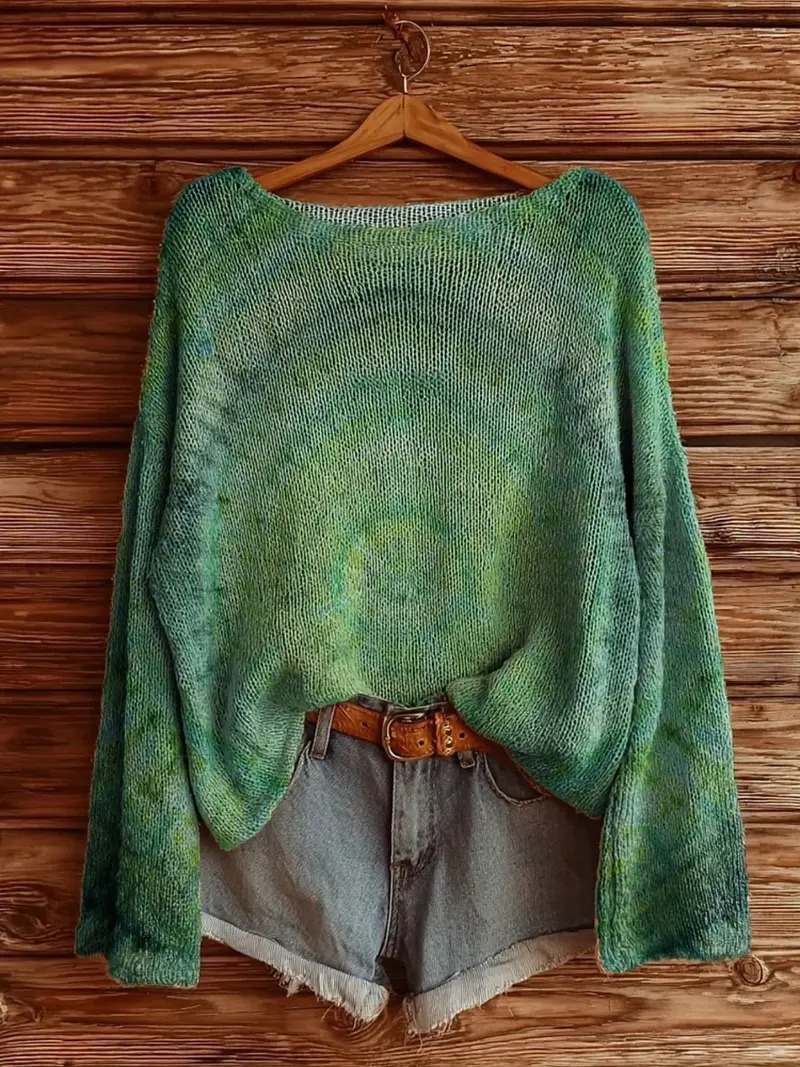 Women’s Casual Boho Pullover – Lightweight Knit for Effortless Style