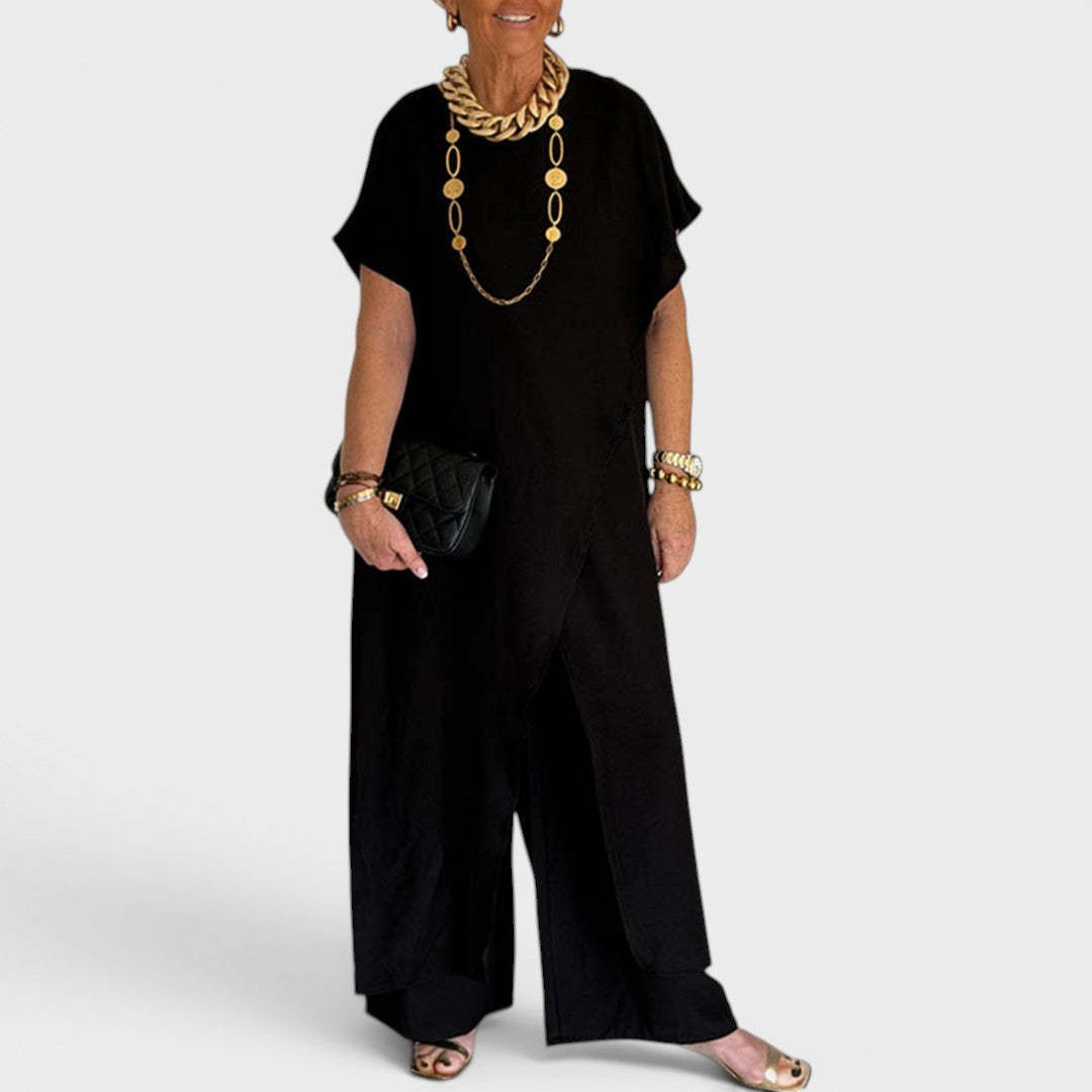Roseth - Set aus Tunika im Lagenlook und weiter Hose