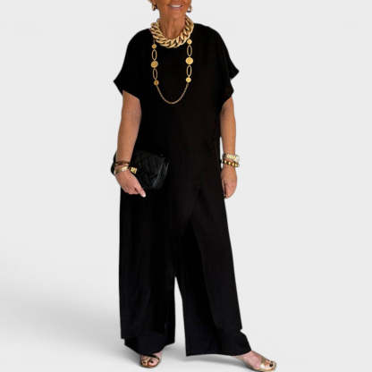 Roseth - Set aus Tunika im Lagenlook und weiter Hose