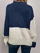 Women's long-sleeved round-neck knitted top