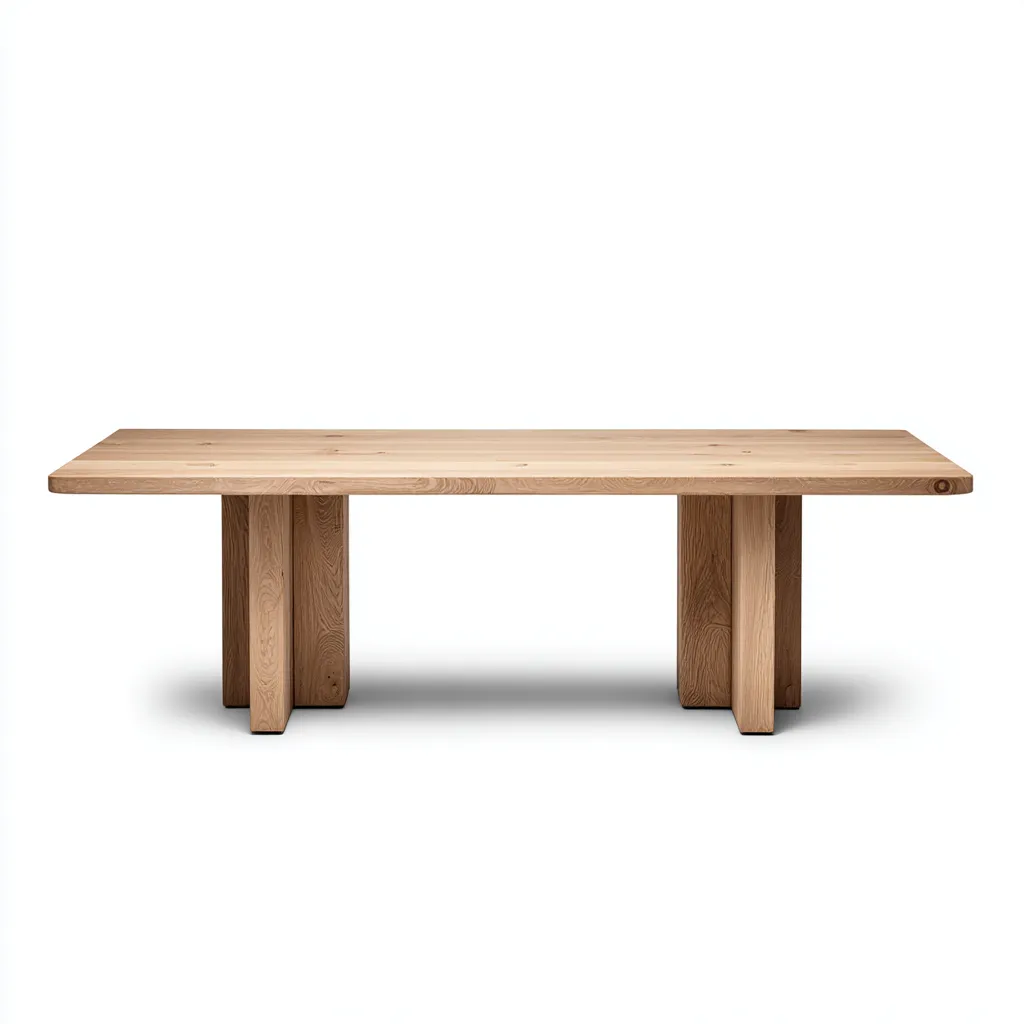 Tavolo da giardino rettangolare in legno massello - 180x90x75 cm - naturale - per esterni - design moderno-Interiorixe