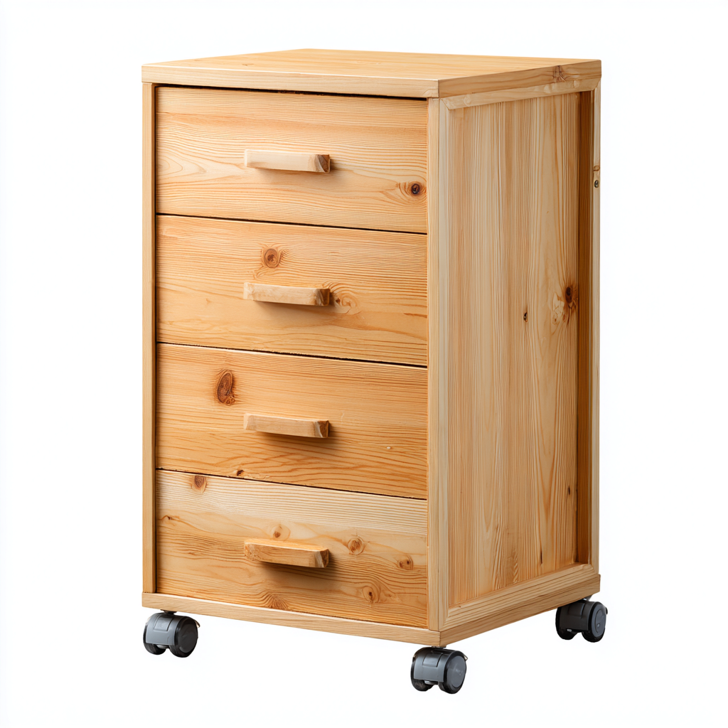 Armadio per ufficio legno naturale 50x40x85 cm - colore naturale - moderno - per ufficio-Interiorixe