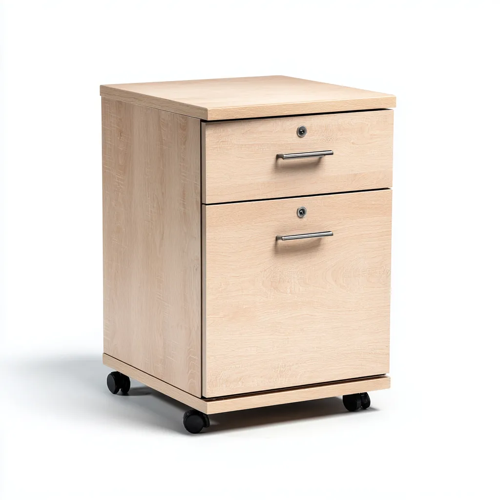 Armadio per ufficio legno naturale 40x45x75 cm - colore naturale - moderno - per ufficio-Interiorixe