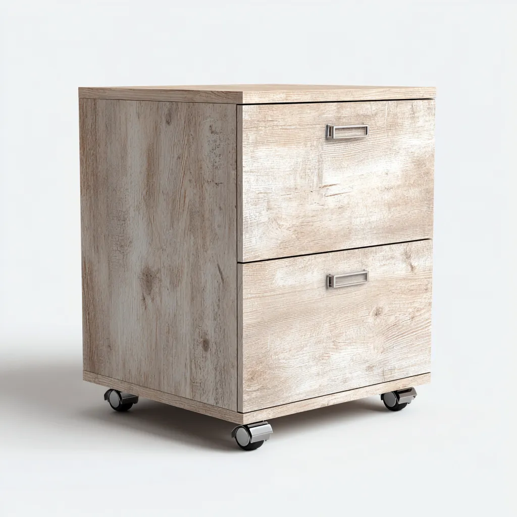 Armadio per ufficio legno naturale 45x40x75 cm - colore naturale - moderno - per ufficio-Interiorixe