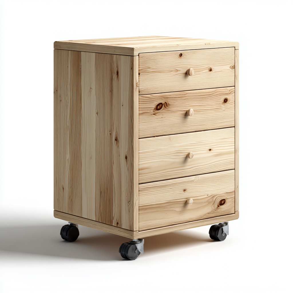 Armadio per ufficio legno naturale 50x40x80 cm - colore naturale - moderno - per ufficio-Interiorixe