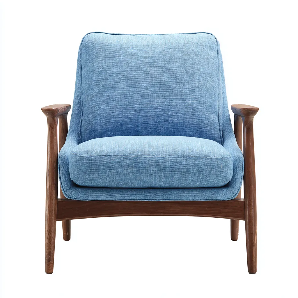 Poltrona-tessuto-legno-80x85x87 cm-azzurro-stile moderno retrò-Interiorza