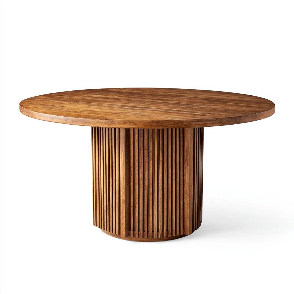 Tavolo da giardino - legno massiccio - 130x130x75 cm - naturale - design moderno e raffinato-Interiorza