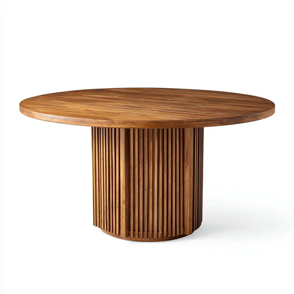 Tavolo da giardino - legno massiccio - 130x130x75 cm - naturale - design moderno e raffinato-Interiorza