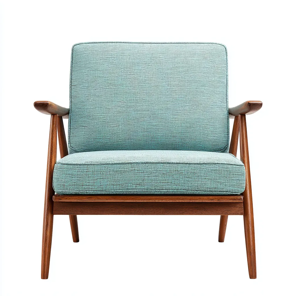 Poltrona-tessuto-legno-77x82x88 cm-verde acqua-stile moderno retrò-Interiorza