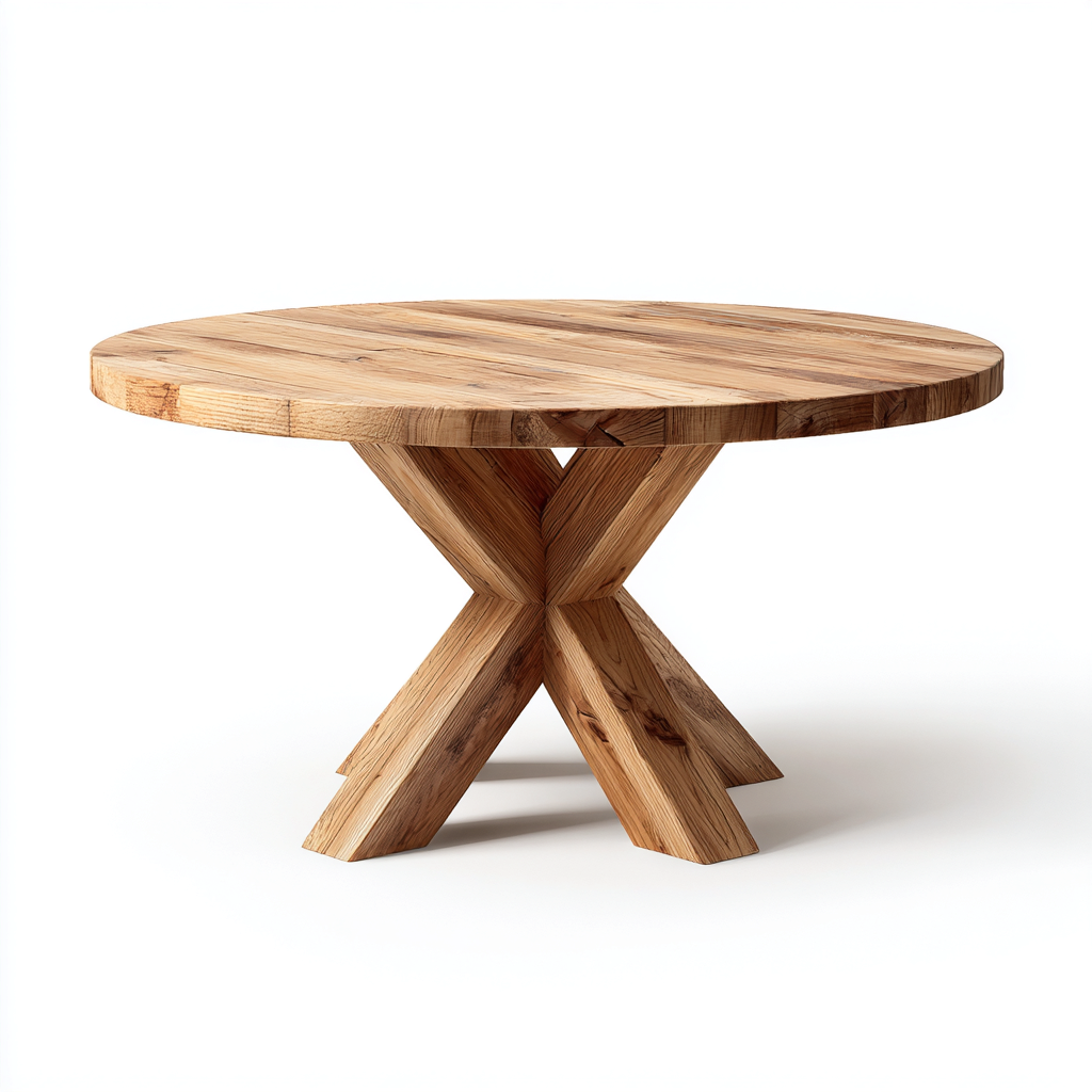 Tavolo da giardino - legno massiccio - 130x130x75 cm - naturale - design rustico e moderno-Interiorza