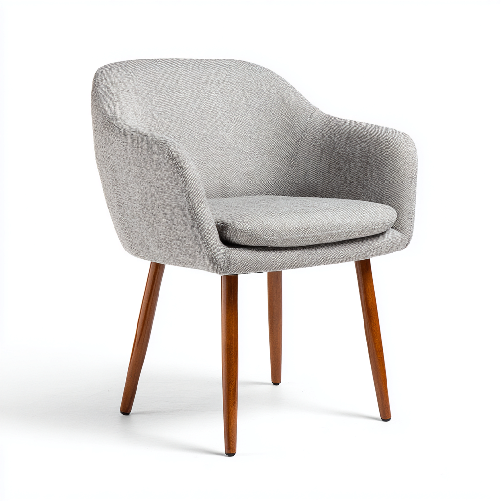 Poltrona in tessuto 78x79x83 cm grigio chiaro - Design scandinavo-Interiorza