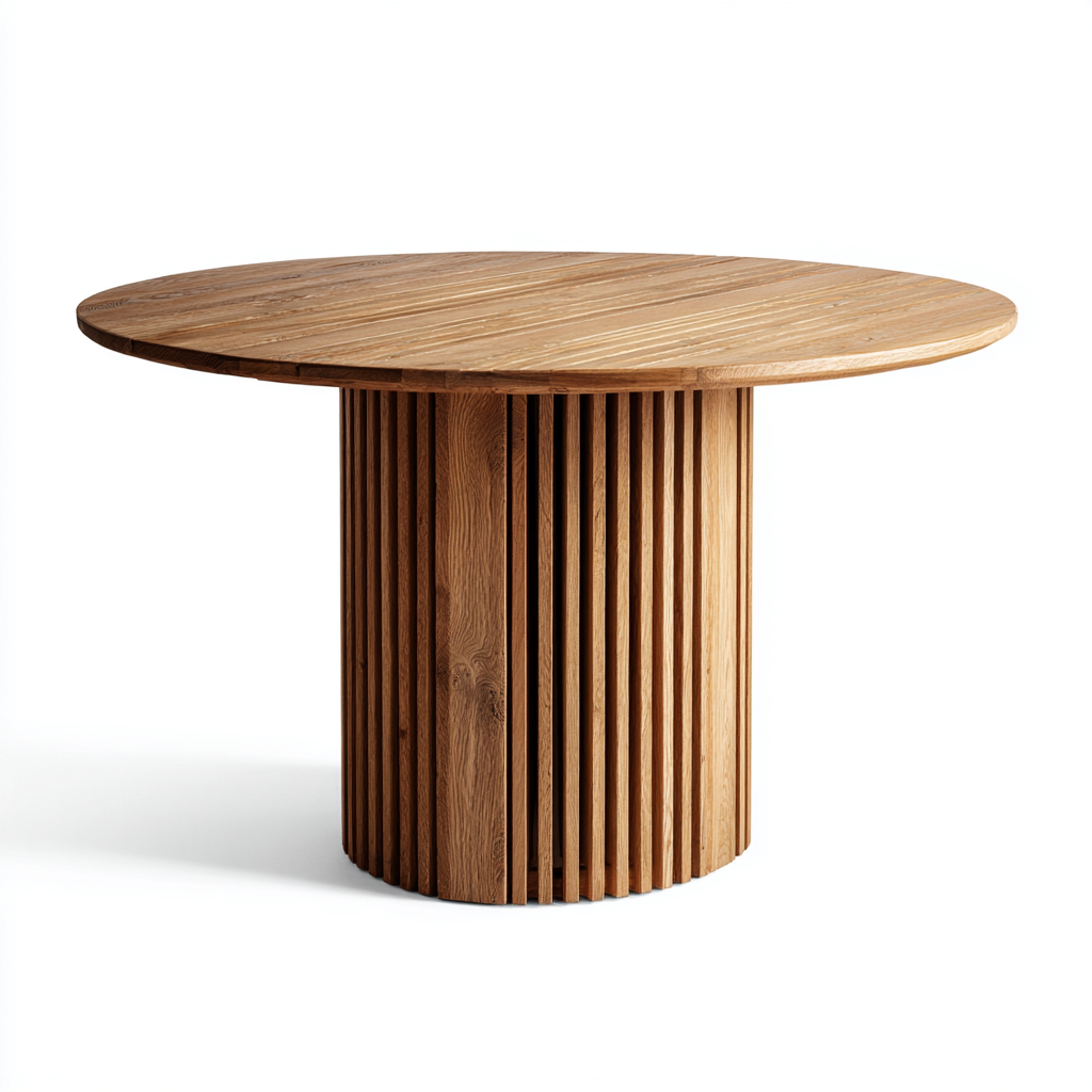 Tavolo da giardino - legno massiccio - 120x120x75 cm - naturale - design contemporaneo e raffinato-Interiorza