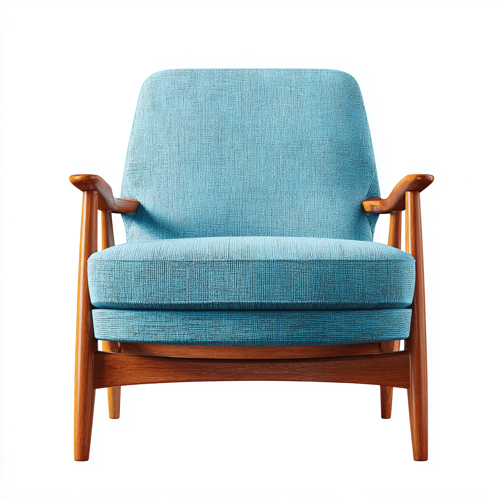 Poltrona-tessuto-legno-78x85x90 cm-azzurro-stile moderno retrò-Interiorza