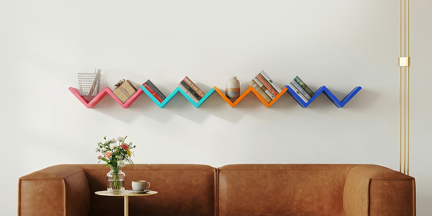 Wall-mounted shelves