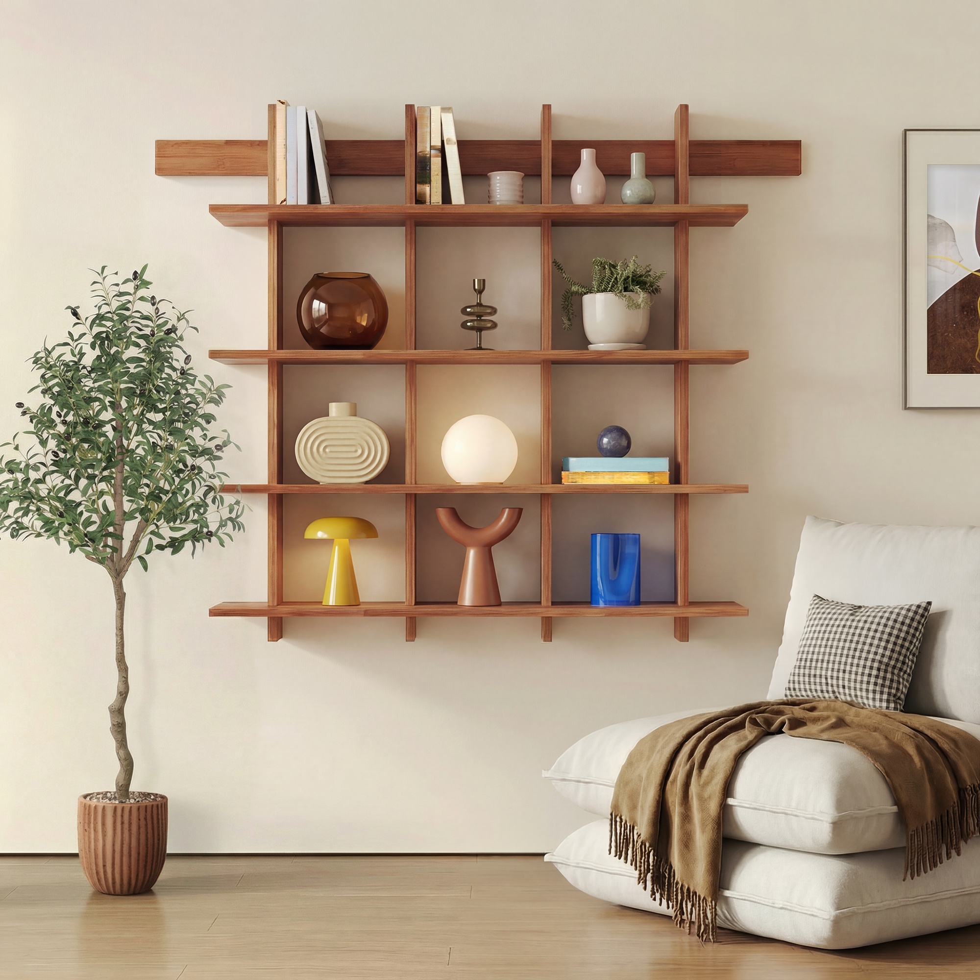 Wall-mounted shelves