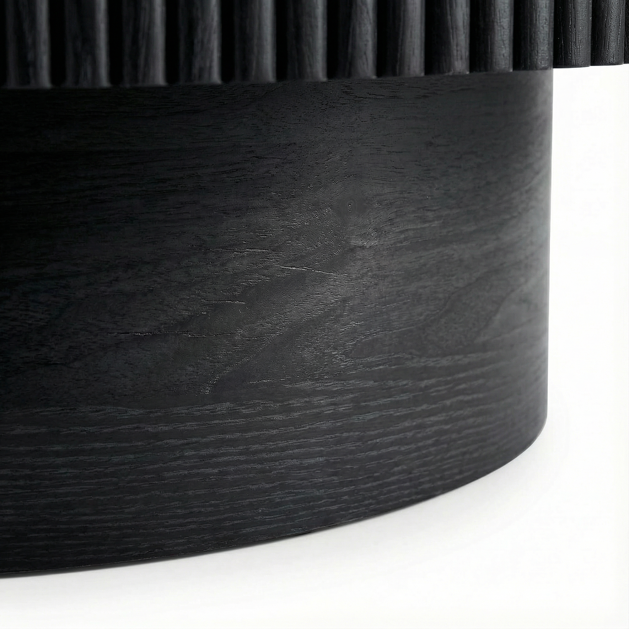 Coffee Table with Hidden Storage, 31.5 Inch Wide Modern Coffee Table, Center Table with Fluted Veneered