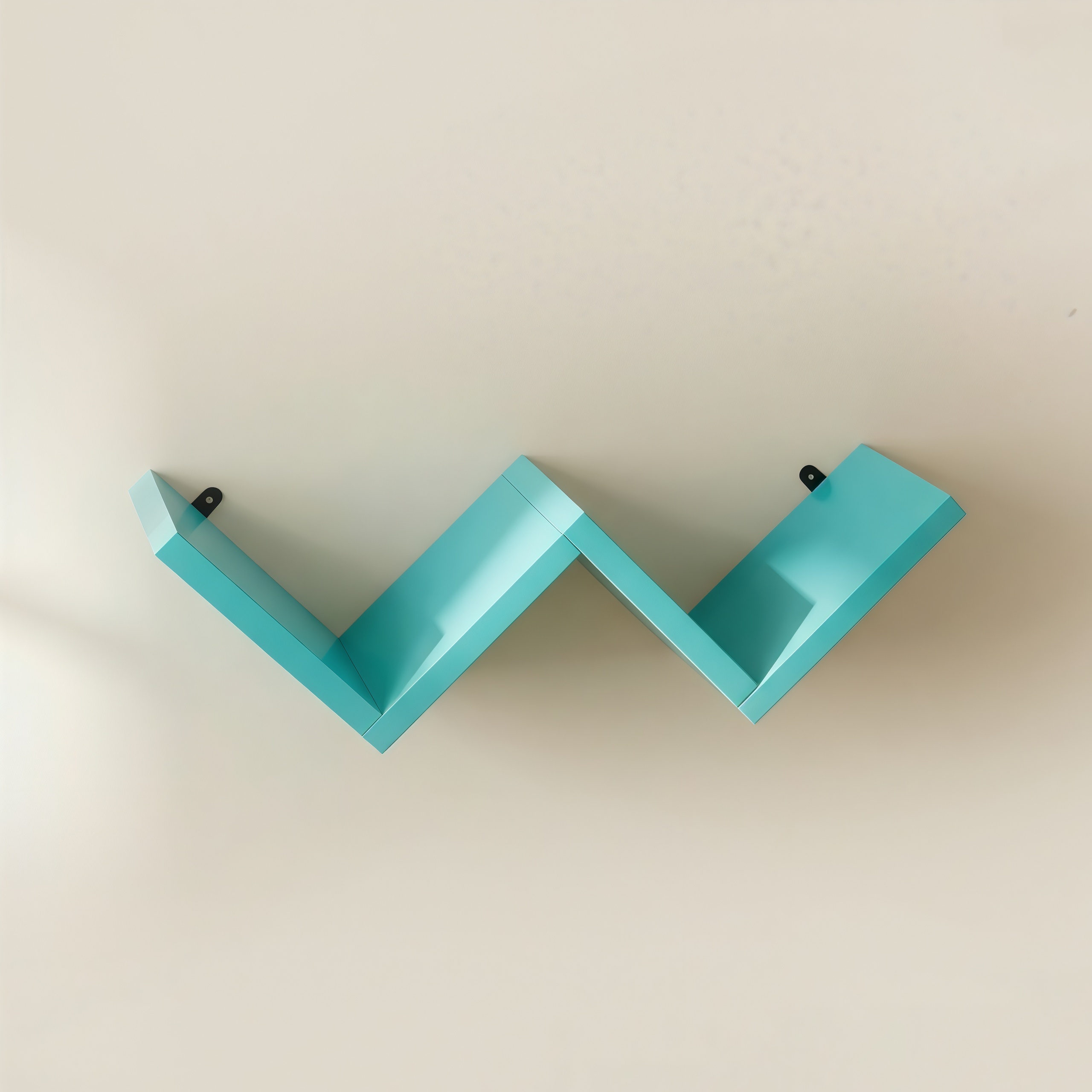 LUPUK DIY Modular W-Shape Wall Shelf，Set of 4 Wall Mounted Shelves