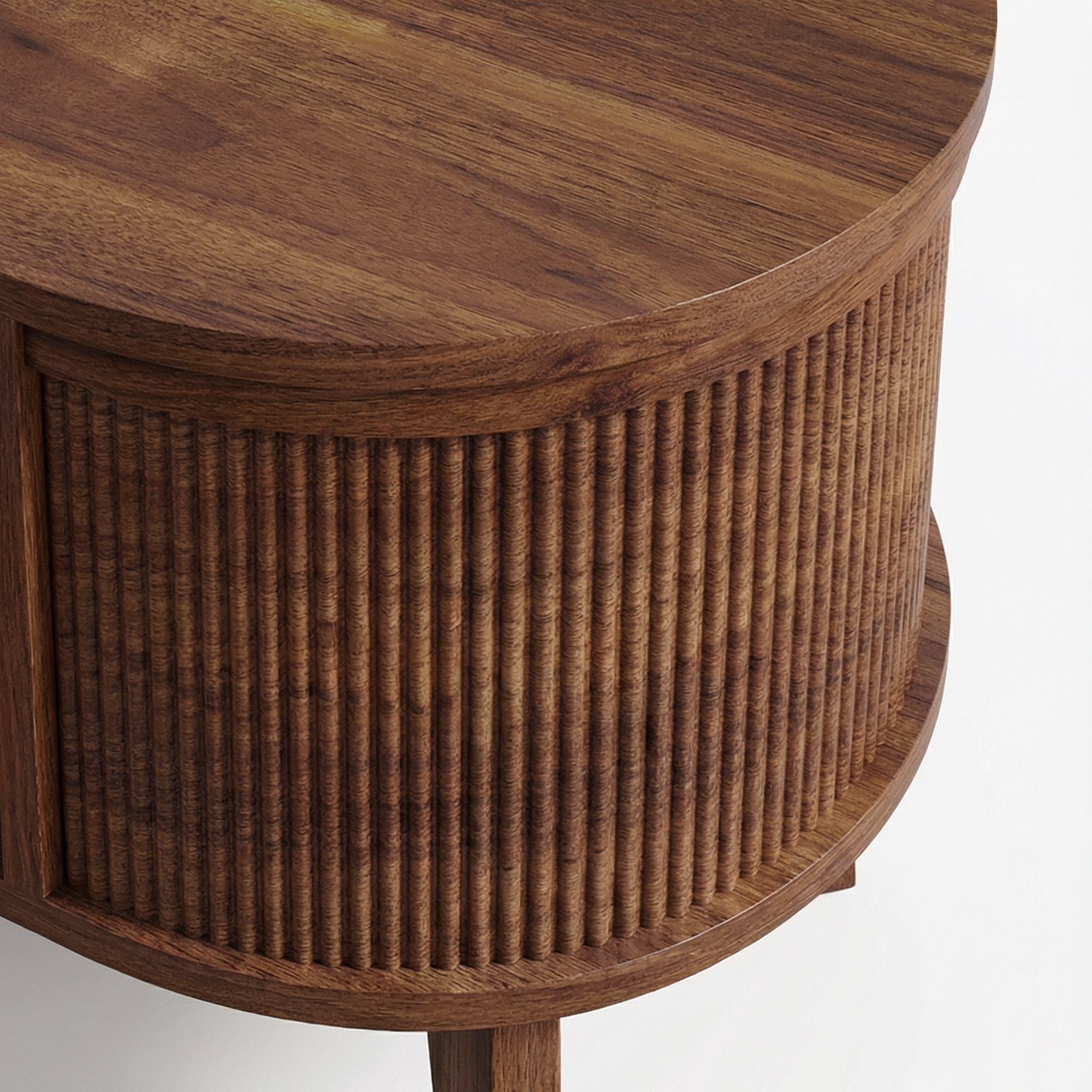 Fluted Lift Top Coffee Table with Storage for Living Room or Home Office