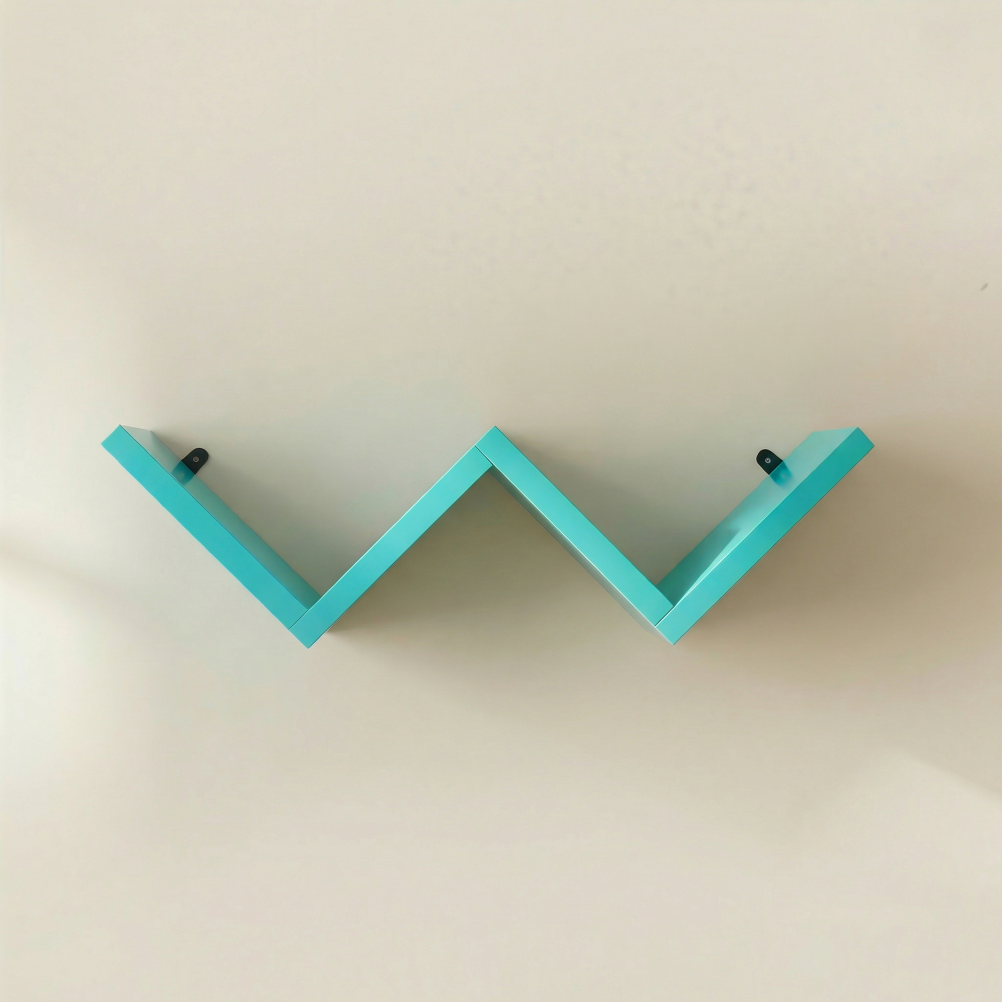 LUPUK DIY Modular W-Shape Wall Shelf，Set of 4 Wall Mounted Shelves