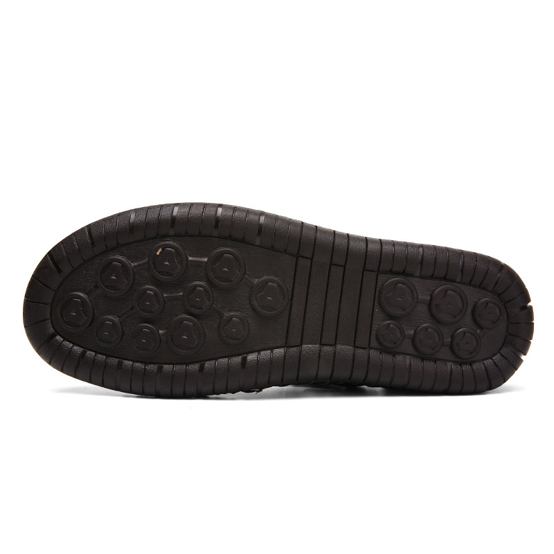 Herren-Strandsandalen aus echtem Leder für den Sommer