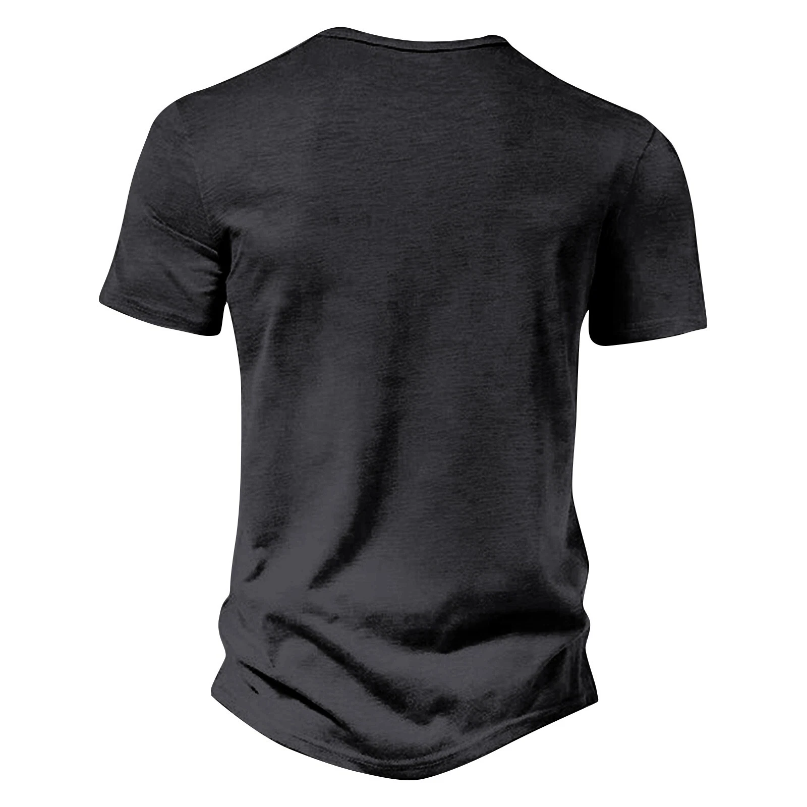 ⏰ TODAY ONLY🔥Clearance Sale!🔥 Men's Casual Solid Color Vintage Loose Pocket Short Sleeve Button-down Henley Shirt