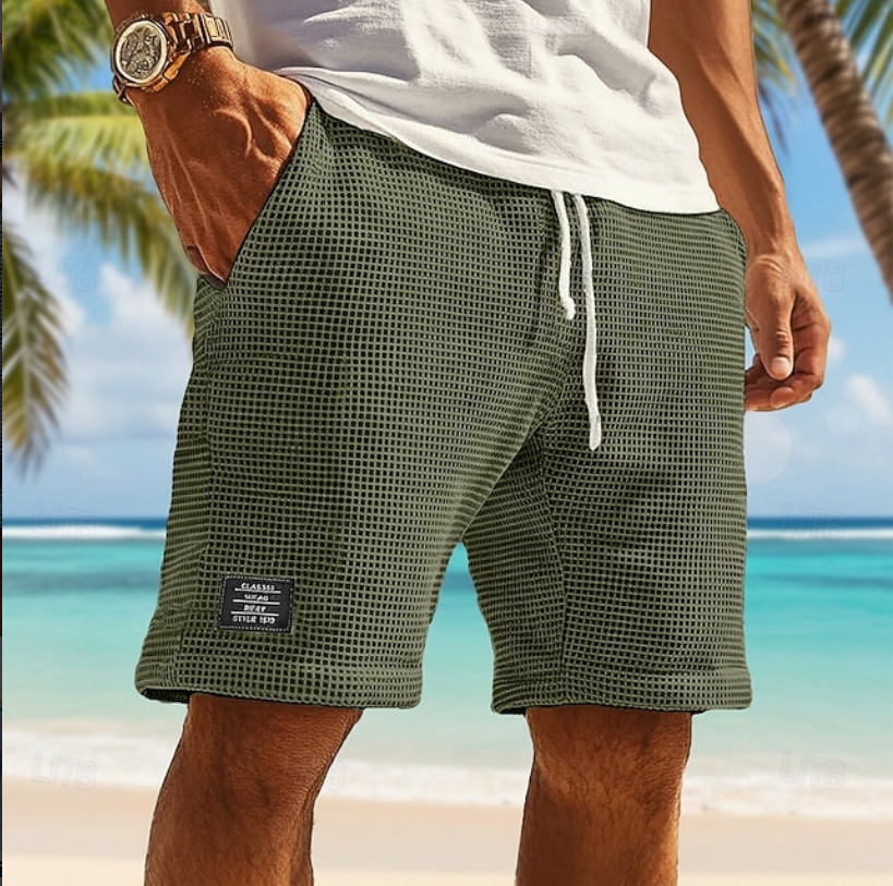Herren Premium Everyday Relaxed Waffle Shorts – Hauptansicht