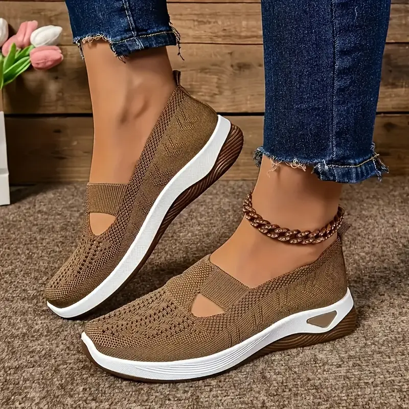 🔥Letzter Tag der Aktion 70% Rabatt🔥 - Damen bequeme atmungsaktive Strick-Sneaker