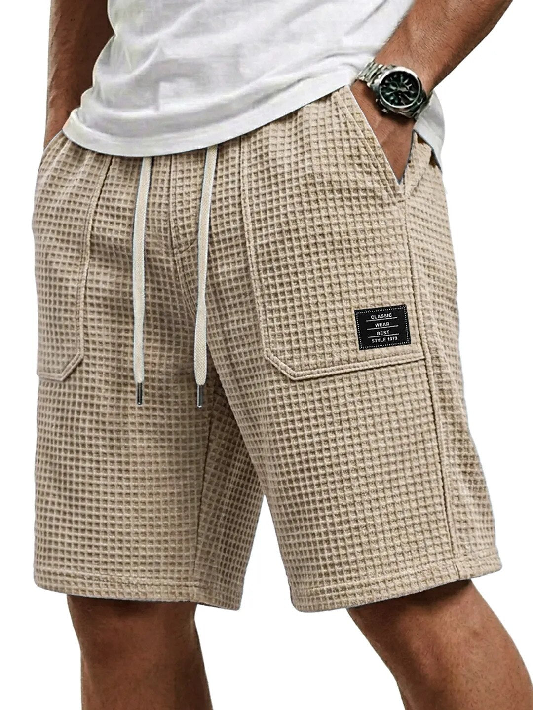 Men's Waffle Shorts With Pockets-The Comfiest Pair You'll Wear Every Day