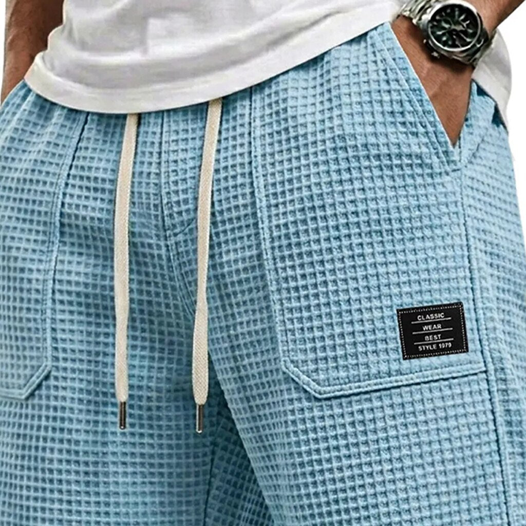 Men's Waffle Shorts With Pockets-The Comfiest Pair You'll Wear Every Day