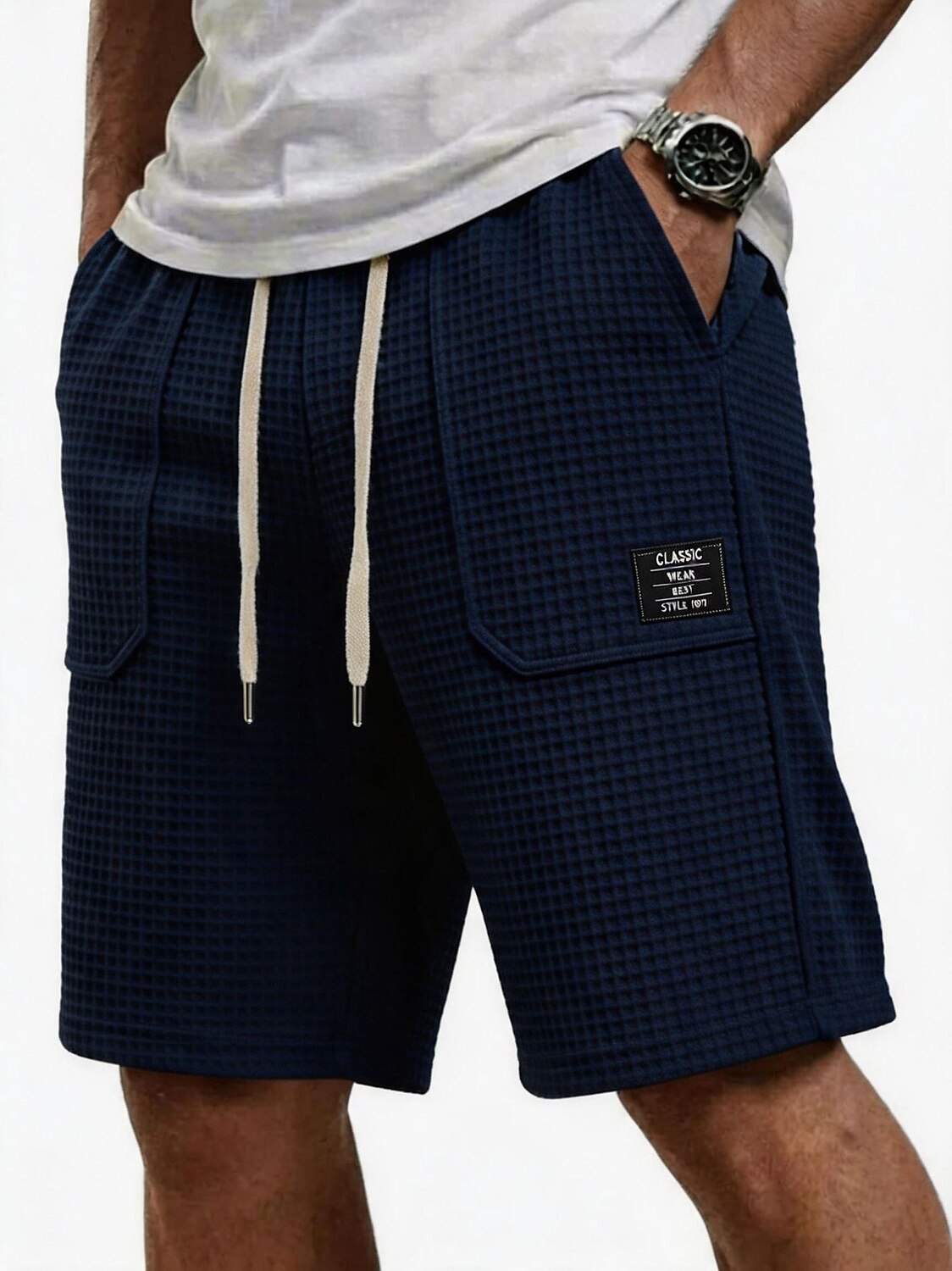 Men's Waffle Shorts With Pockets-The Comfiest Pair You'll Wear Every Day