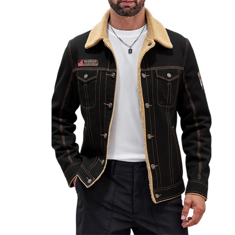 🔥Hot-selling men's handmade lambswool work jacket for winter!