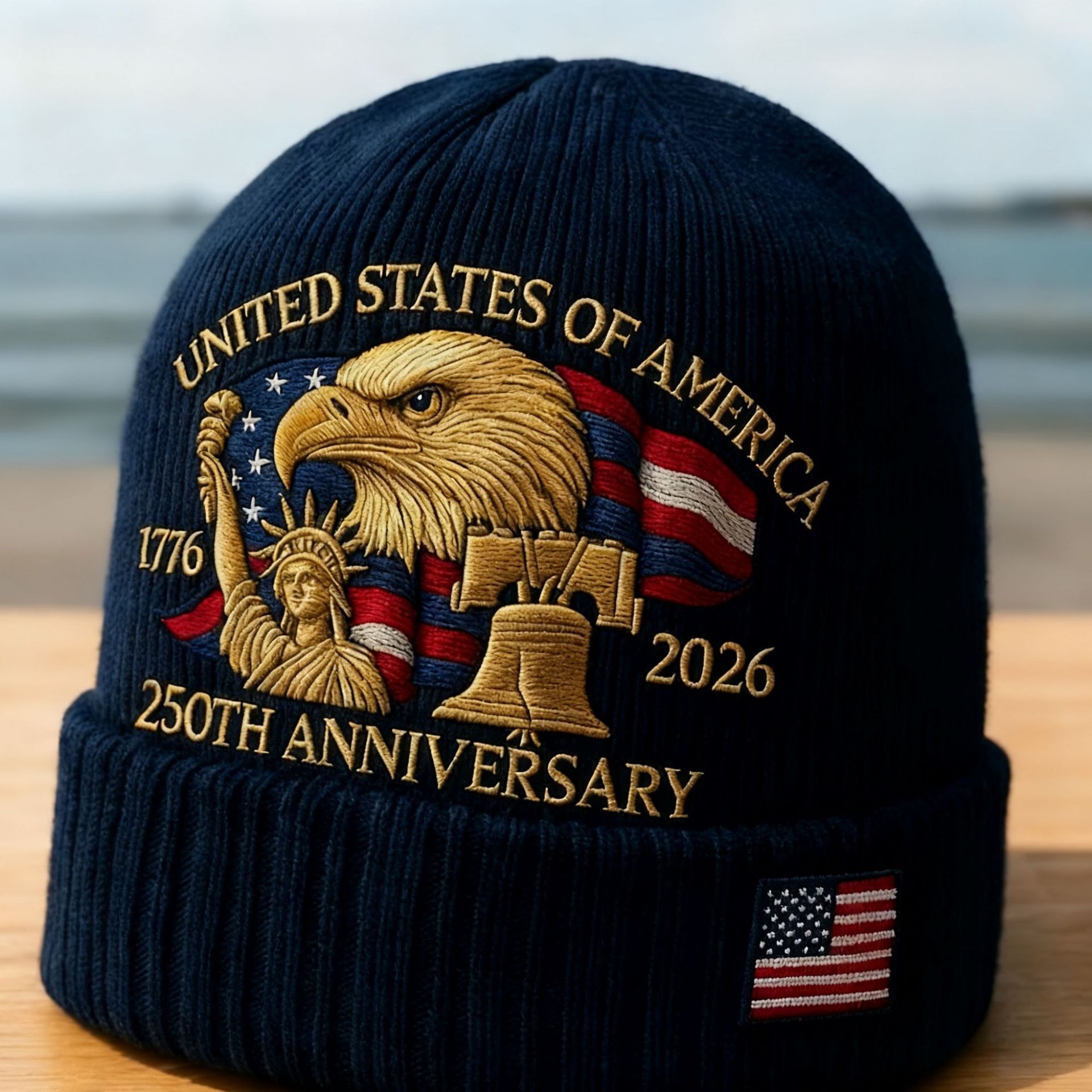 USA 250th Anniversary Knit Beanie