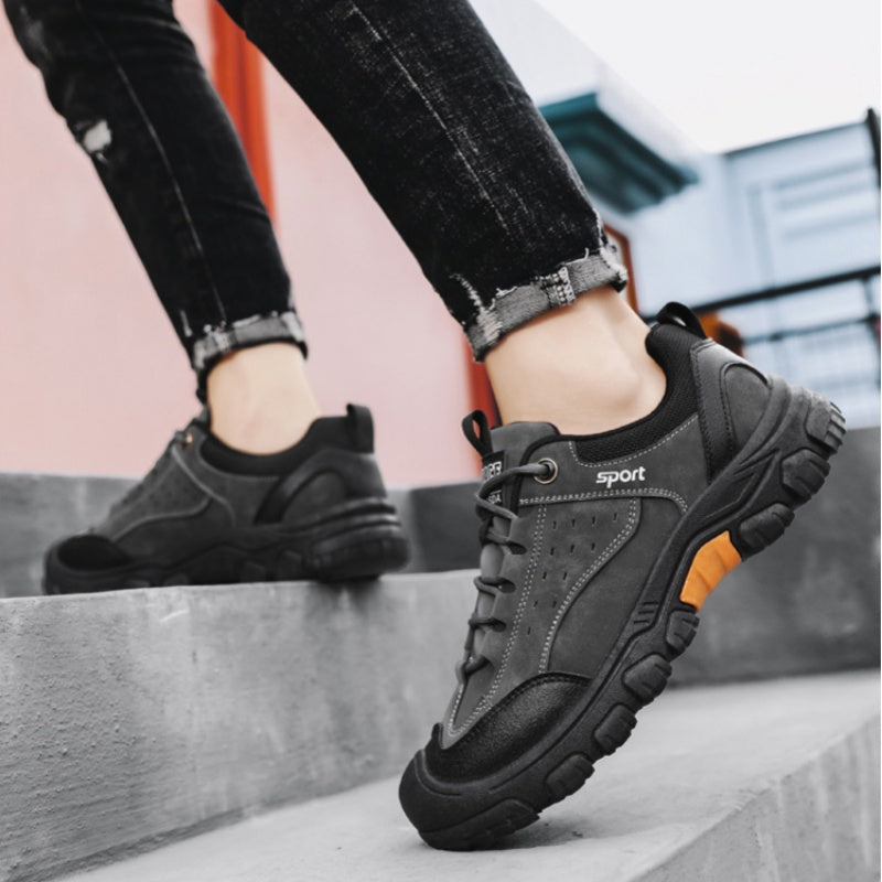 ⏰Limited Time Offer 70%🔥Men's Genuine Leather Comfort Orthopedic Walking Shoes Hiking Shoes