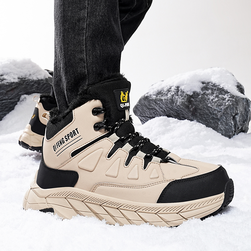 (🔥Limited-Time 70% OFF) Men's Warm Orthopedic Protective Hiking Boots - Safe and Comfortable Warm Work Boots - Waterproof, Slip-resistant, Impact-resistant, Puncture-resistant - Wide toe box, Arch Support, Ankle Support