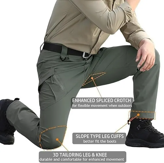 🔥Clearance Sale🔥Outdoor Warm Tactical Pants for Men | Windproof Soft-Shell, Fleece Lined, Multi-Pocket Military Design