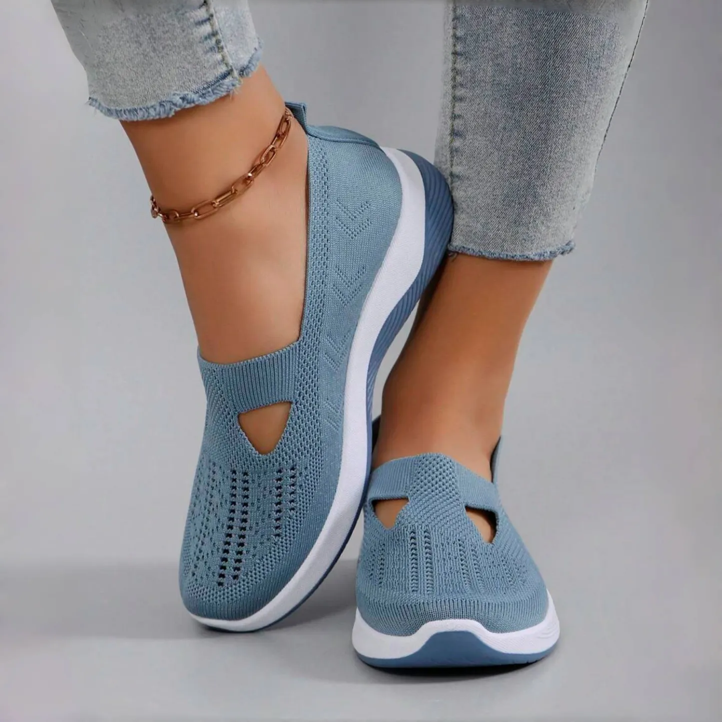 🔥Last Day Promotion 70% OFF🔥- Women's comfortable breathable knitted sneakers