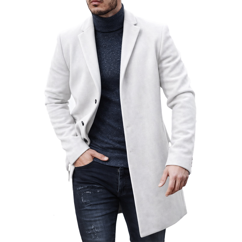Men’s Premium Wool Blend Overcoat