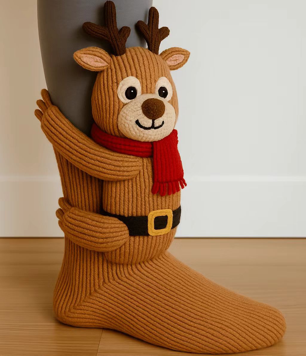 Festive Christmas Socks - 3D Knit Christmas Socks