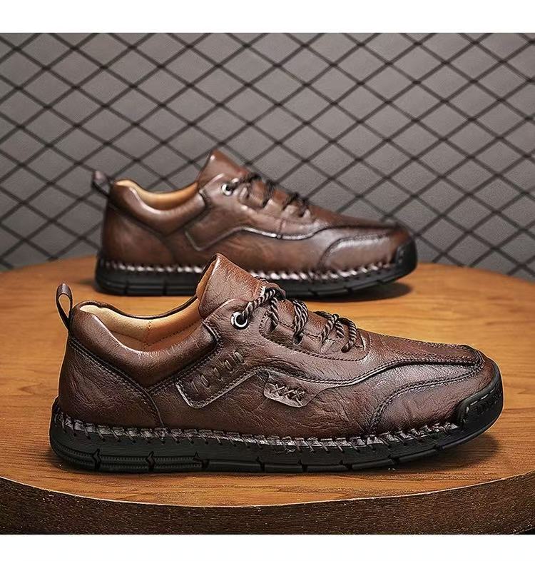 ⏰Last Day! 45% OFF  🔥Men's Genuine Leather Outdoor Loafers with Arch Support & Wide Toe Box