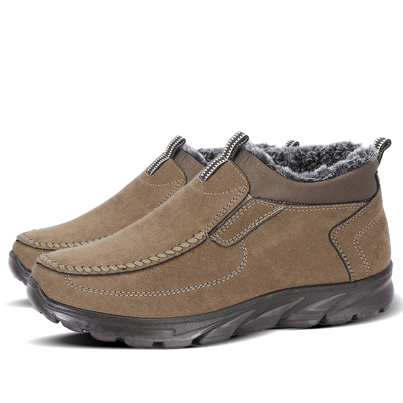 Men's Multi-layer Waterproof Merino Wool Lined Orthopedic Warm Shoes