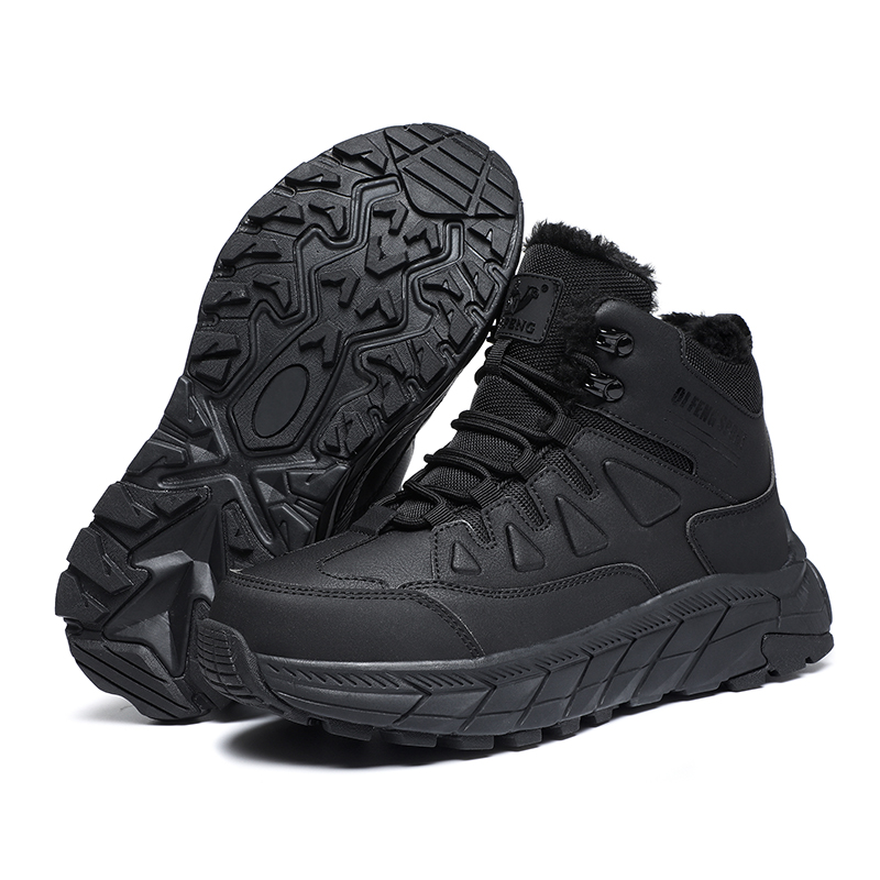 (🔥Limited-Time 70% OFF) Men's Warm Orthopedic Protective Hiking Boots - Safe and Comfortable Warm Work Boots - Waterproof, Slip-resistant, Impact-resistant, Puncture-resistant - Wide toe box, Arch Support, Ankle Support