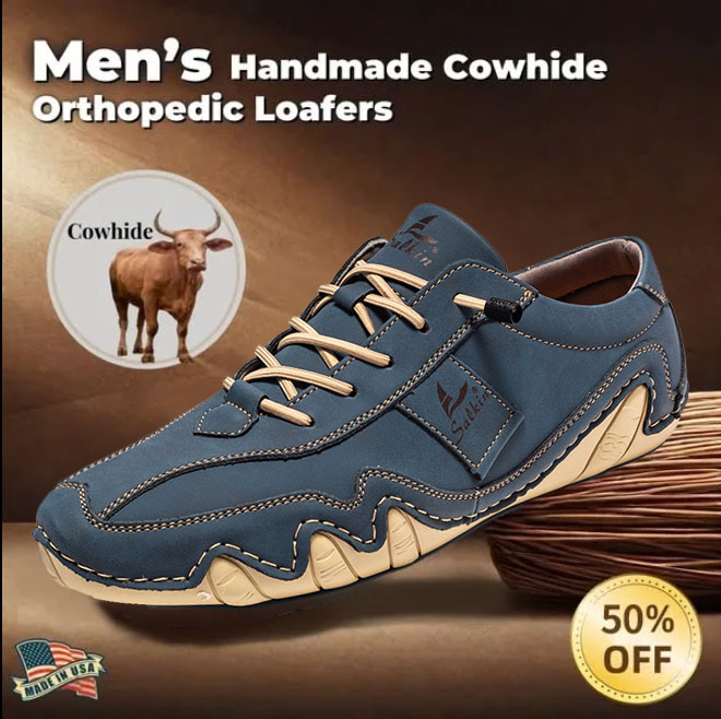 Last day 70% off 🔥⏱️Christmas sale⏱️🔥Men's genuine slip-on loafers