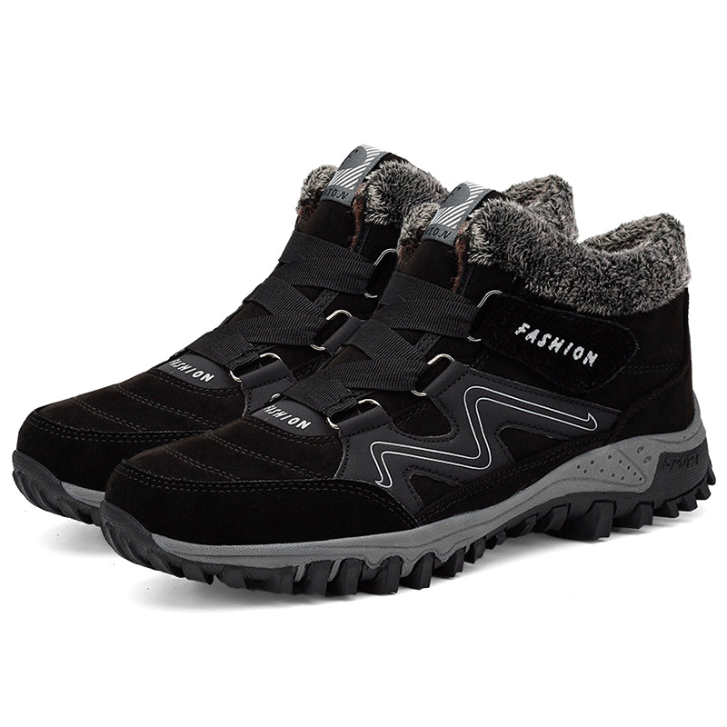 Outdoor Walking Shoes Winter Plus Velvet Warm Snow Hiking Boots