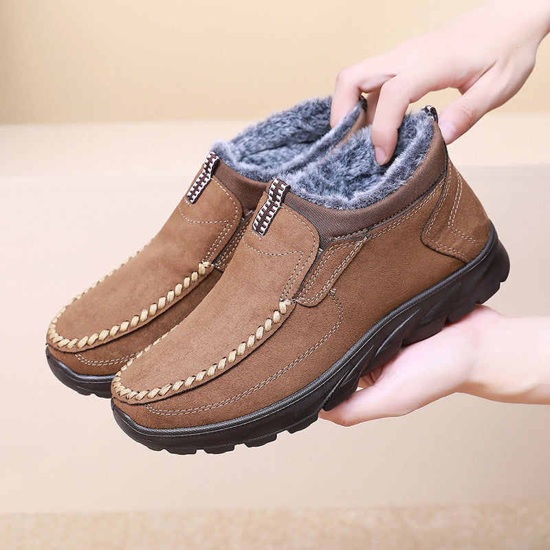 Men's Multi-layer Waterproof Merino Wool Lined Orthopedic Warm Shoes