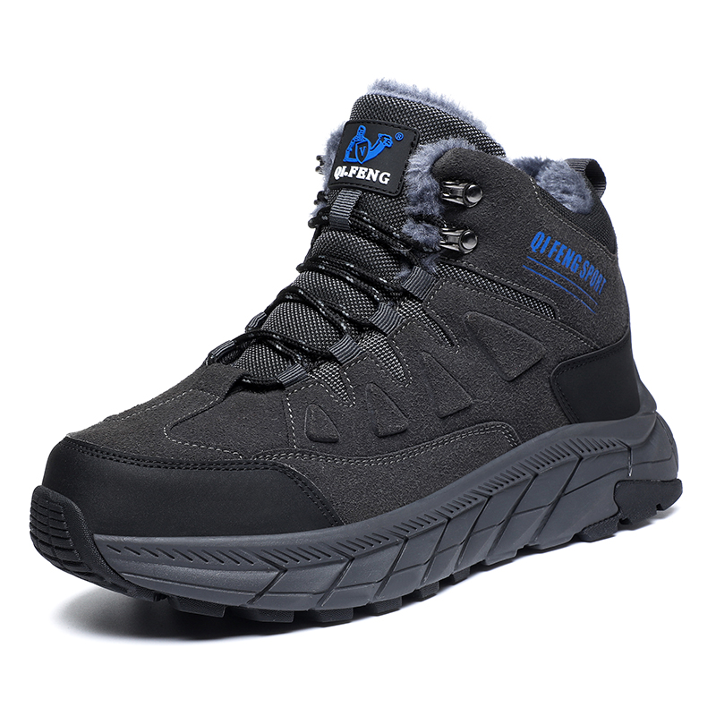 (🔥Limited-Time 70% OFF) Men's Warm Orthopedic Protective Hiking Boots - Safe and Comfortable Warm Work Boots - Waterproof, Slip-resistant, Impact-resistant, Puncture-resistant - Wide toe box, Arch Support, Ankle Support